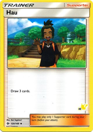 Hau (120/149) (Pikachu Stamp #42) [Battle Academy 2020] | Exor Games Truro