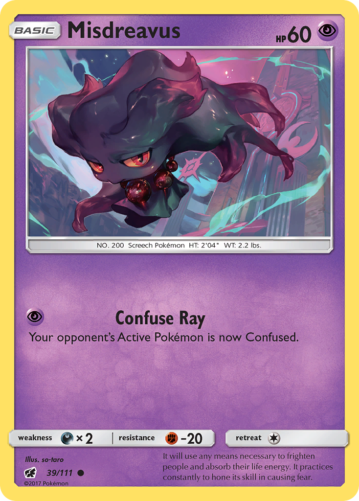 Misdreavus (39/111) [Sun & Moon: Crimson Invasion] | Exor Games Truro