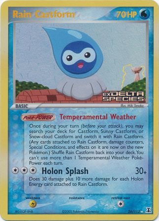 Rain Castform (26/113) (Stamped) [EX: Delta Species] | Exor Games Truro