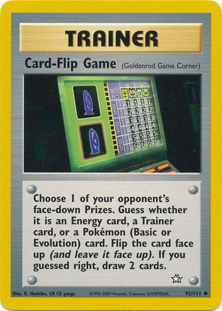 Card-Flip Game (92/111) [Neo Genesis Unlimited] | Exor Games Truro