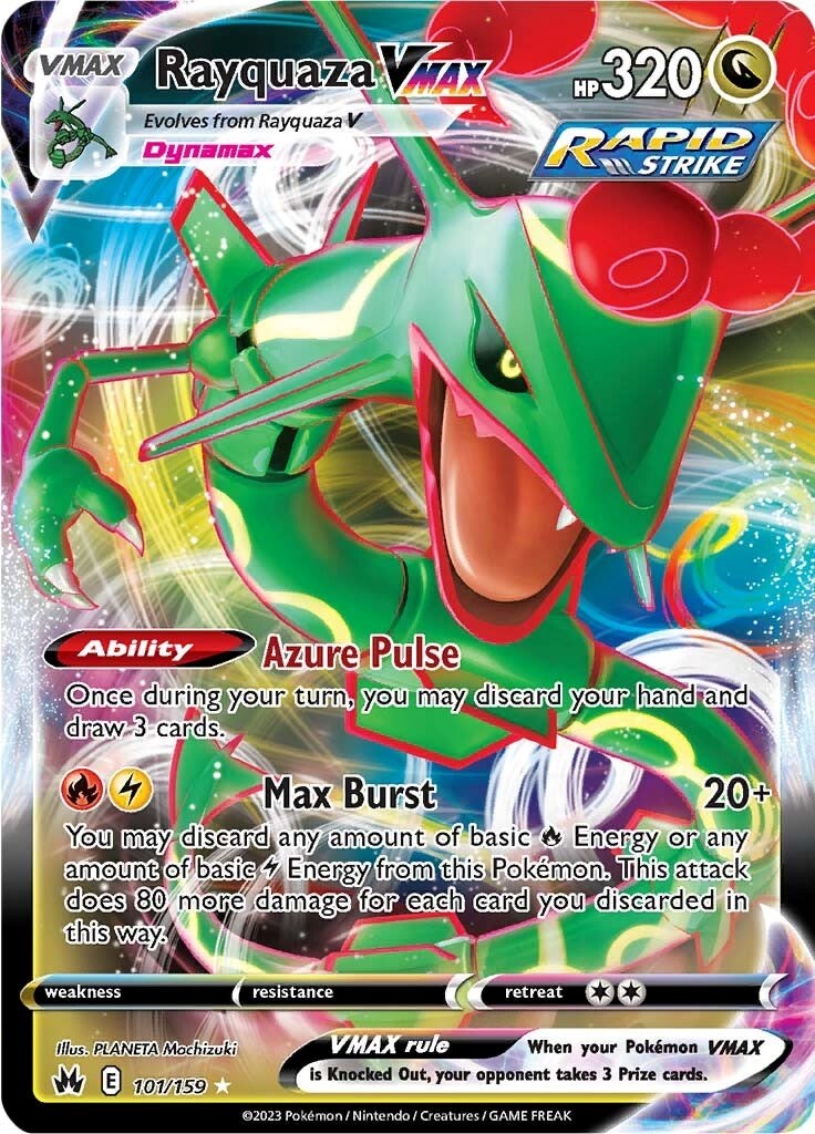 Rayquaza VMAX (101/159) (101) [Sword & Shield: Crown Zenith] | Exor Games Truro