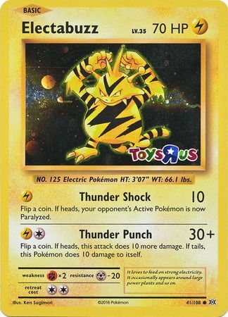 Electabuzz (41/108) (Toys R Us Promo) [XY: Evolutions] | Exor Games Truro