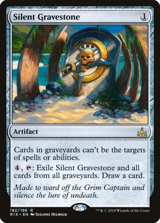 Silent Gravestone [Rivals of Ixalan] | Exor Games Truro