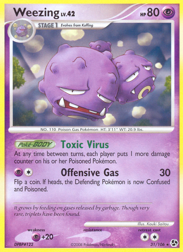 Weezing (31/106) [Diamond & Pearl: Great Encounters] | Exor Games Truro