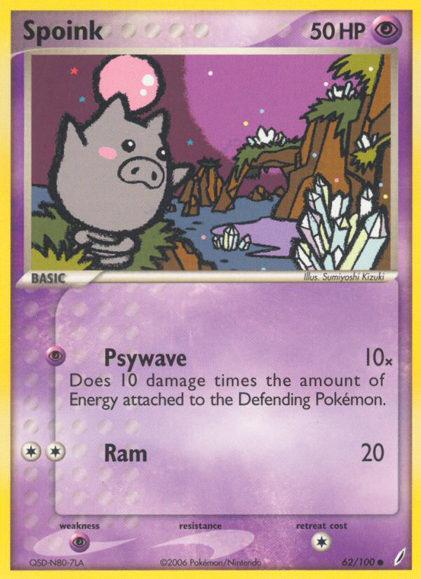 Spoink (62/100) [EX: Crystal Guardians] | Exor Games Truro