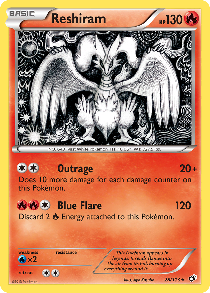 Reshiram (28/113) [Black & White: Legendary Treasures] | Exor Games Truro