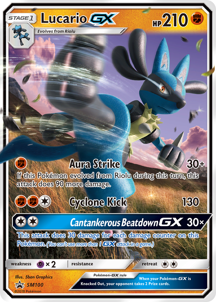 Lucario GX (SM100) [Sun & Moon: Black Star Promos] | Exor Games Truro