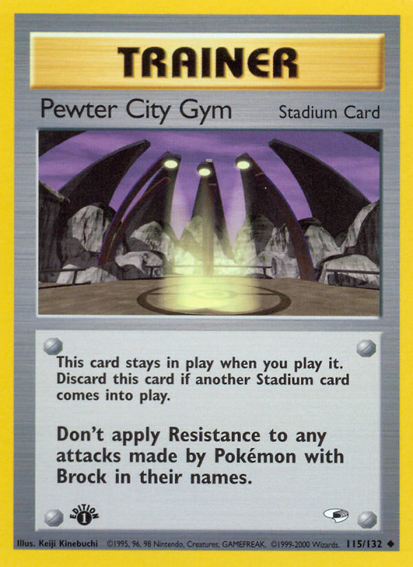 Pewter City Gym (115/132) [Gym Heroes 1st Edition] | Exor Games Truro