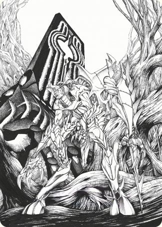 Lukka, Bound to Ruin Art Card [Phyrexia: All Will Be One Art Series] | Exor Games Truro