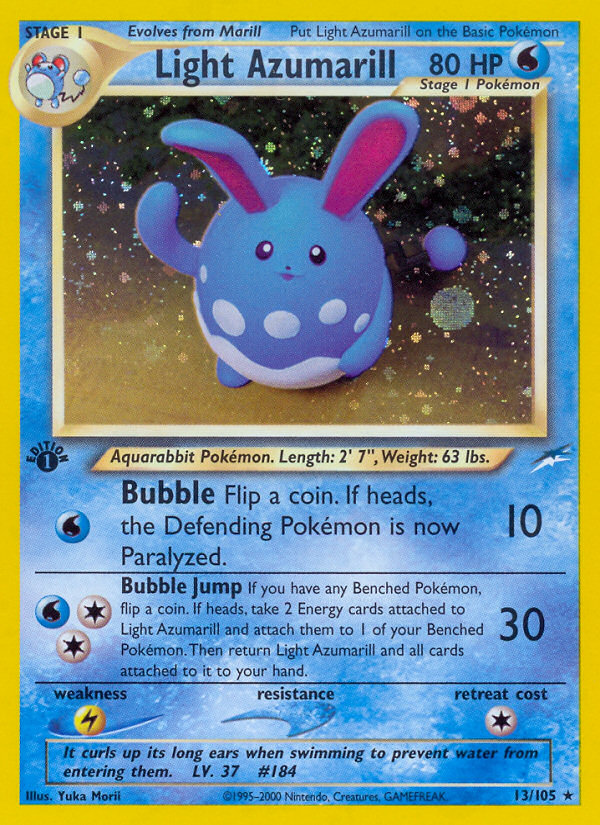 Light Azumarill (13/105) [Neo Destiny 1st Edition] | Exor Games Truro