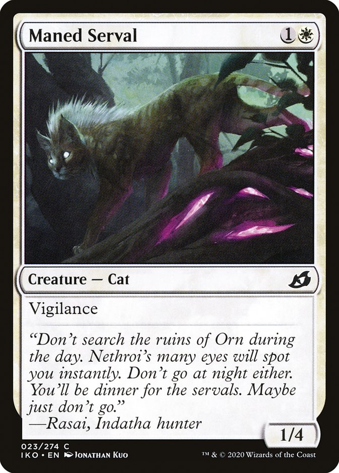 Maned Serval [Ikoria: Lair of Behemoths] | Exor Games Truro