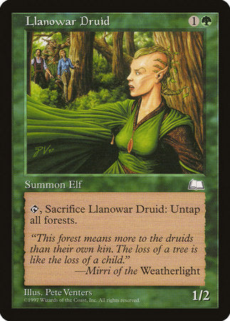 Llanowar Druid [Weatherlight] | Exor Games Truro