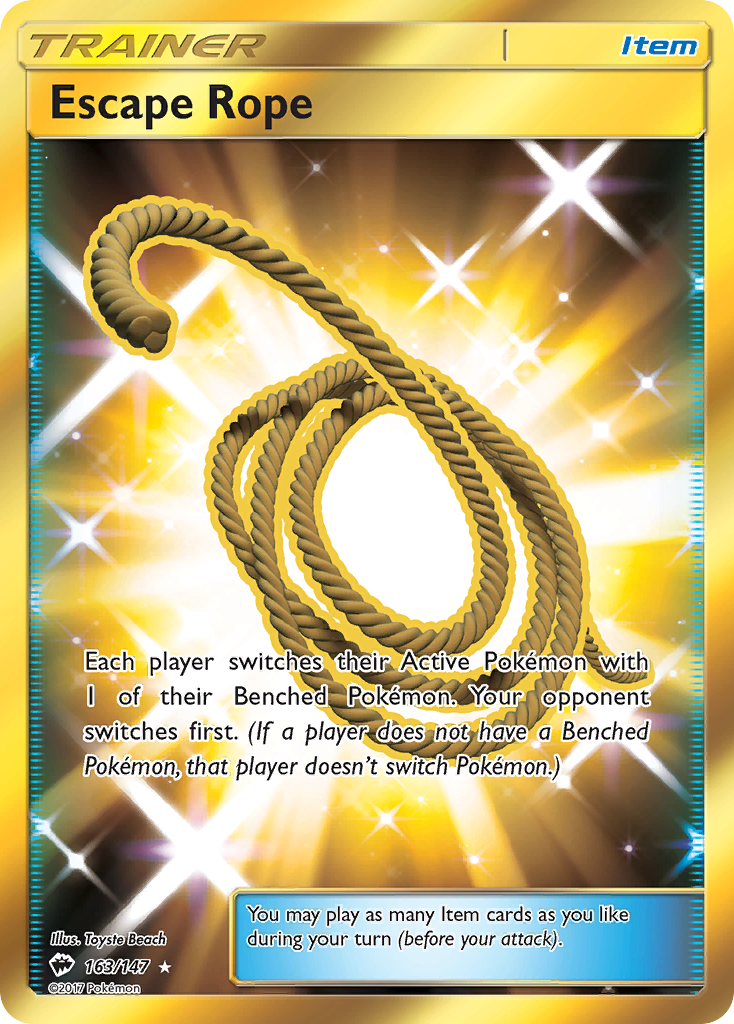 Escape Rope (163/147) [Sun & Moon: Burning Shadows] | Exor Games Truro