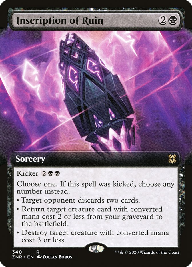 Inscription of Ruin (Extended Art) [Zendikar Rising] | Exor Games Truro