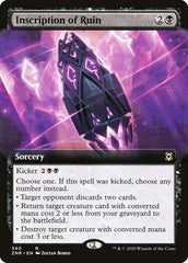 Inscription of Ruin (Extended Art) [Zendikar Rising] | Exor Games Truro