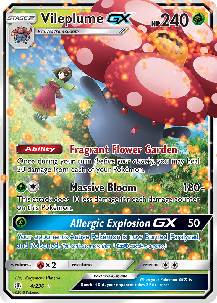 Vileplume GX (4/236) [Sun & Moon: Cosmic Eclipse] | Exor Games Truro