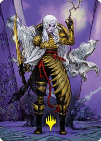 The Wandering Emperor 1 Art Card (Gold-Stamped Signature) [Kamigawa: Neon Dynasty Art Series] | Exor Games Truro