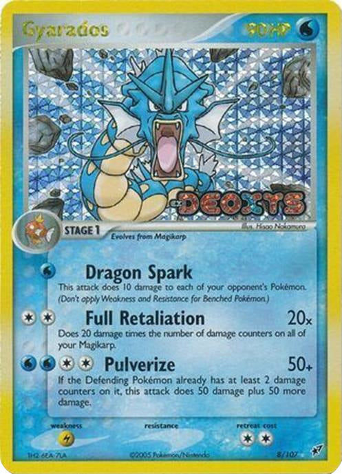 Gyarados (8/107) (Stamped) [EX: Deoxys] | Exor Games Truro